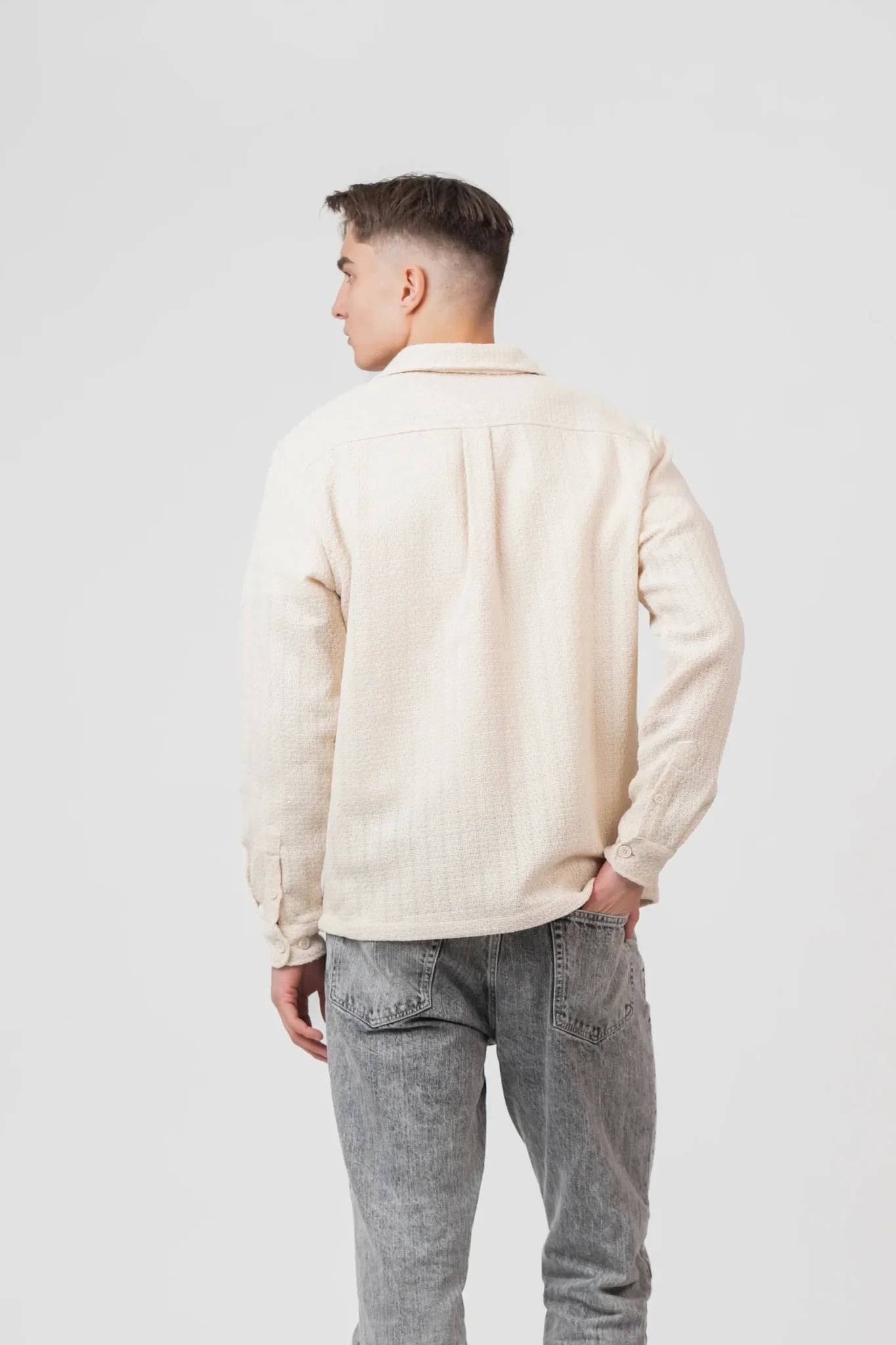 Overshirt Cremehvid |  Skagen-clothing.dk
