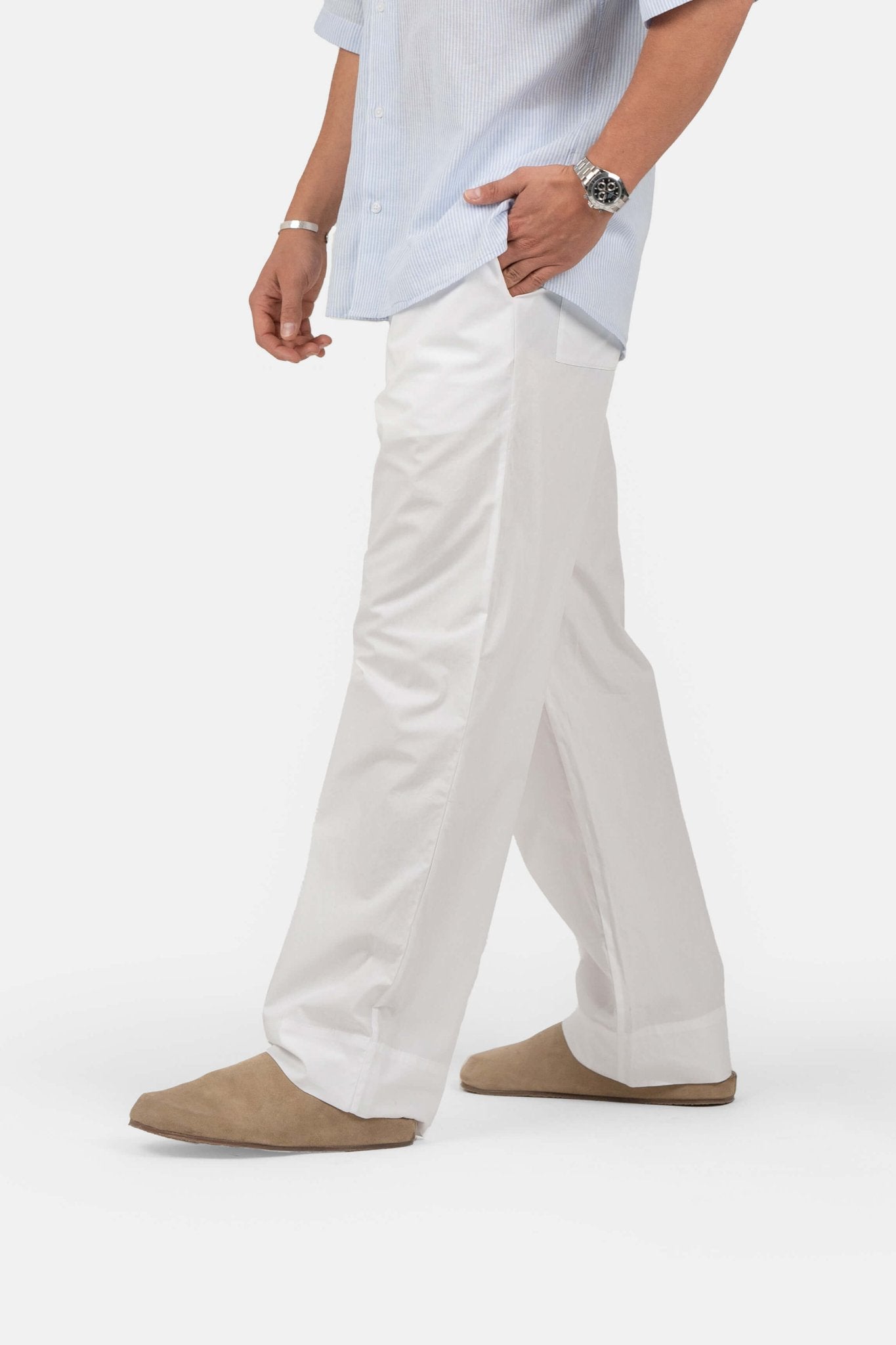 Pyjamas Pants Hvid |  Skagen-clothing.dk