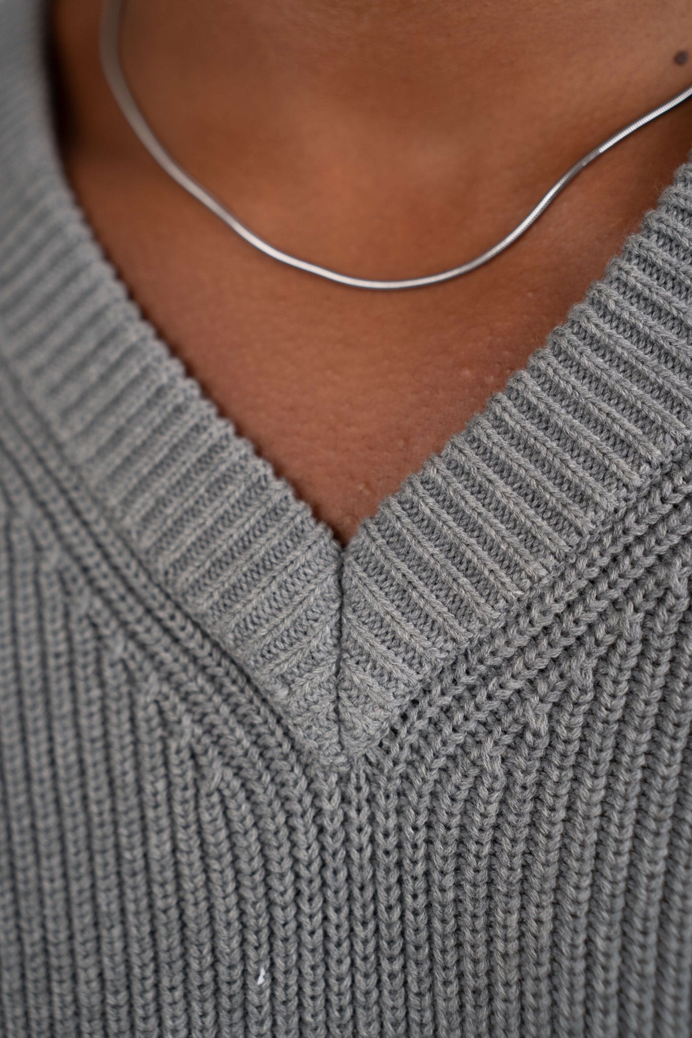 Strikvest Grå |  Skagen-clothing.dk