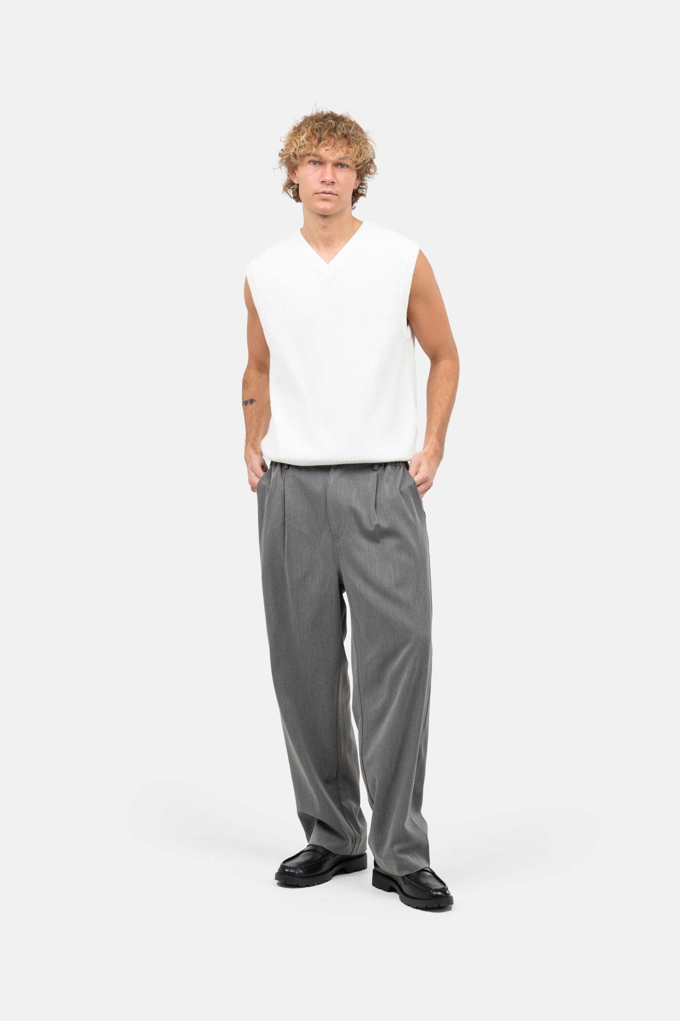 Strikvest Hvid |  Skagen-clothing.dk