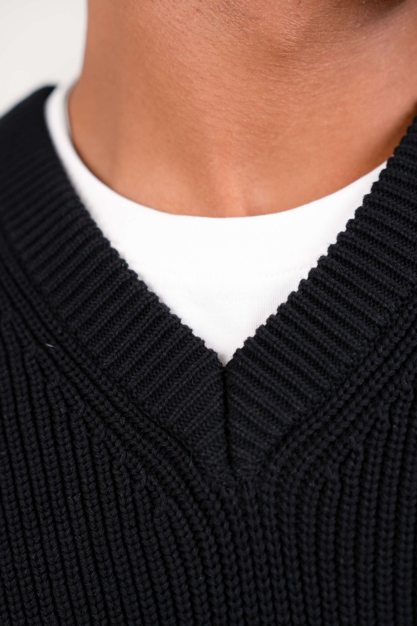 Strikvest Sort |  Skagen-clothing.dk