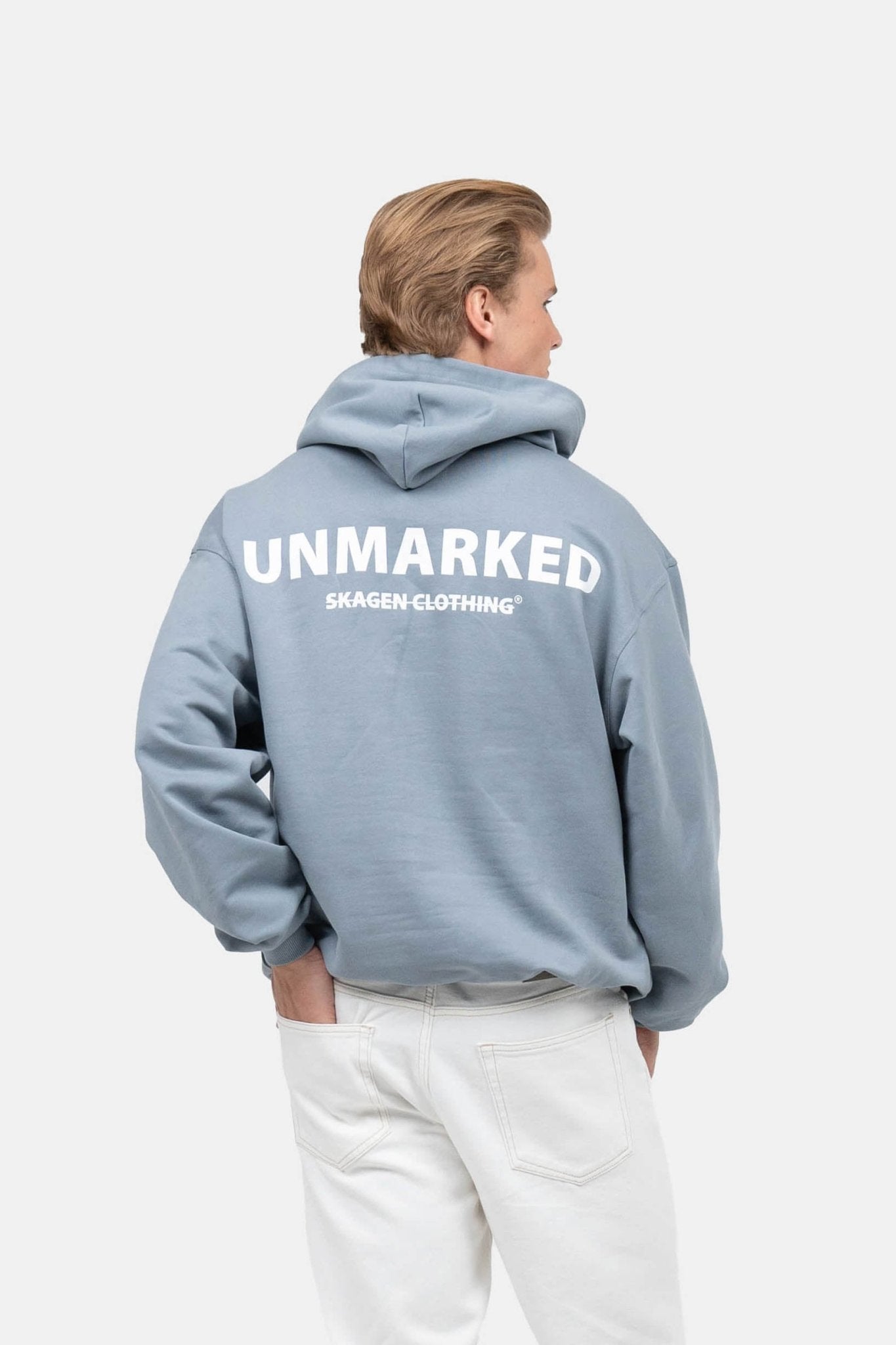 UNMARKED Hoodie Blå |  Skagen-clothing.dk