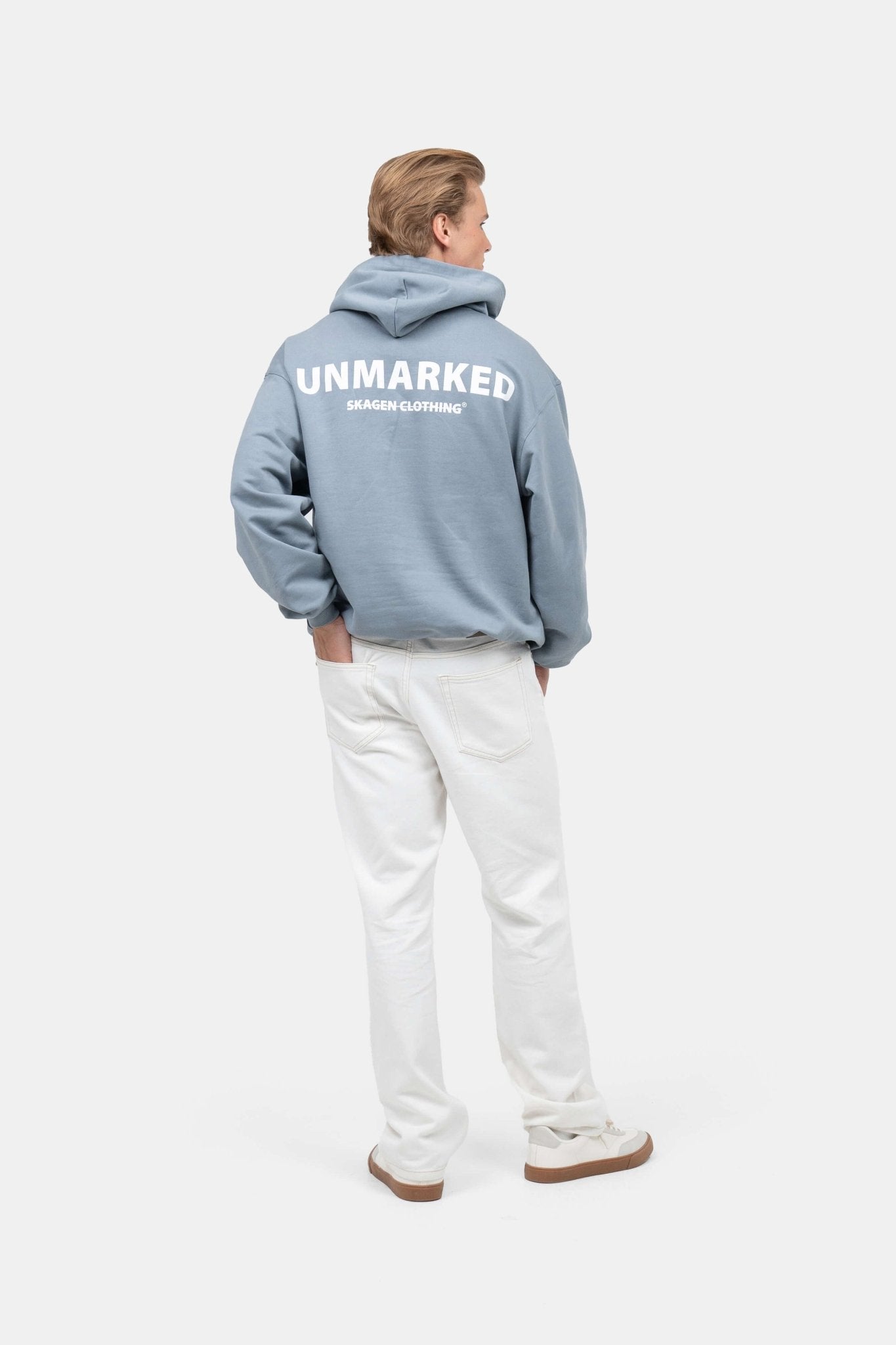 UNMARKED Hoodie Blå |  Skagen-clothing.dk