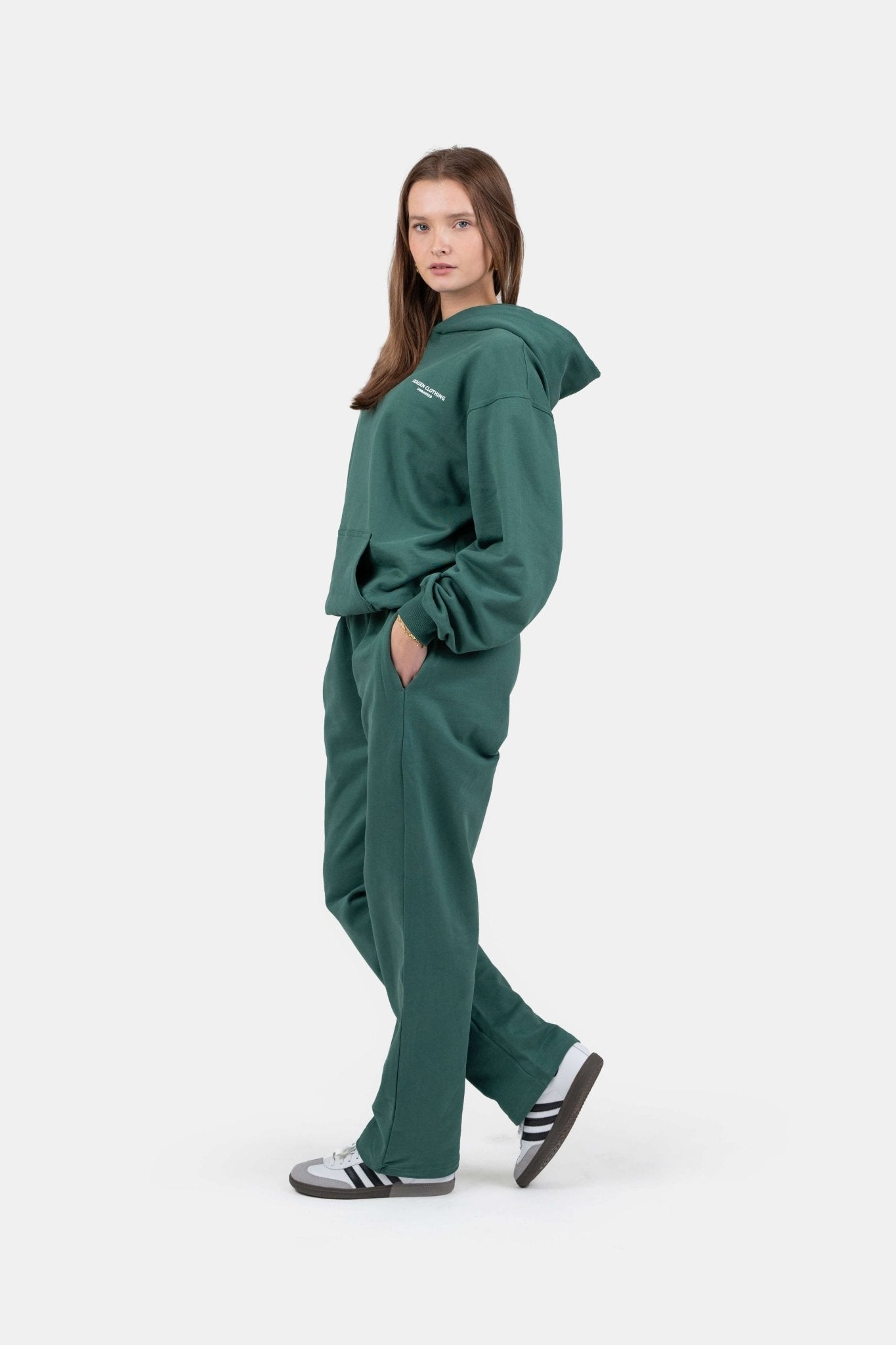 UNMARKED Hoodie Grøn |  Skagen-clothing.dk