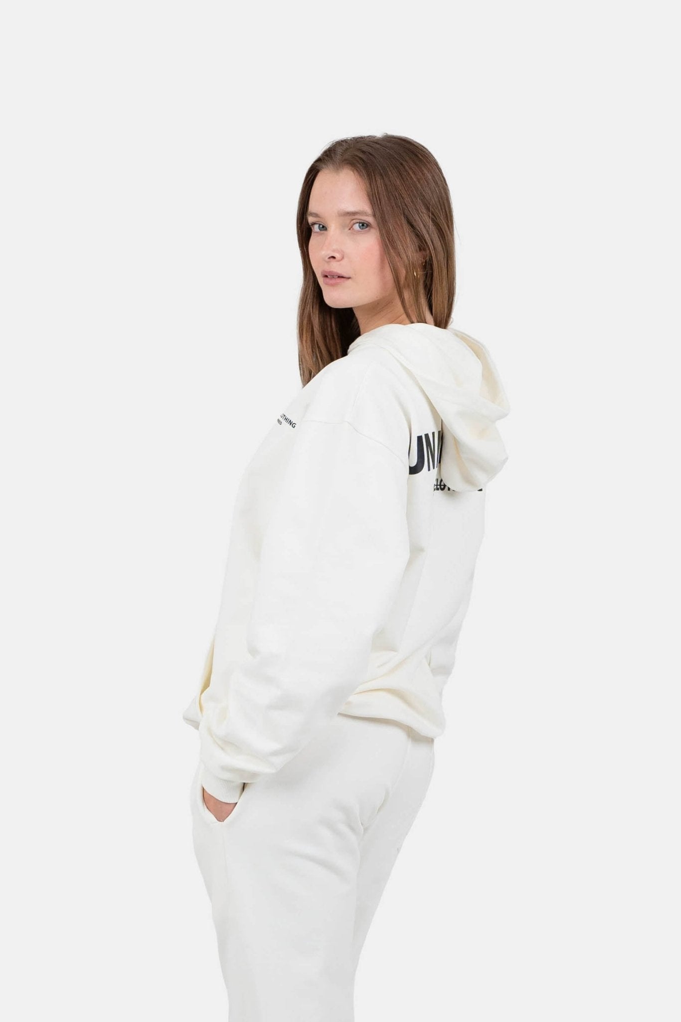 UNMARKED Hoodie Hvid |  Skagen-clothing.dk