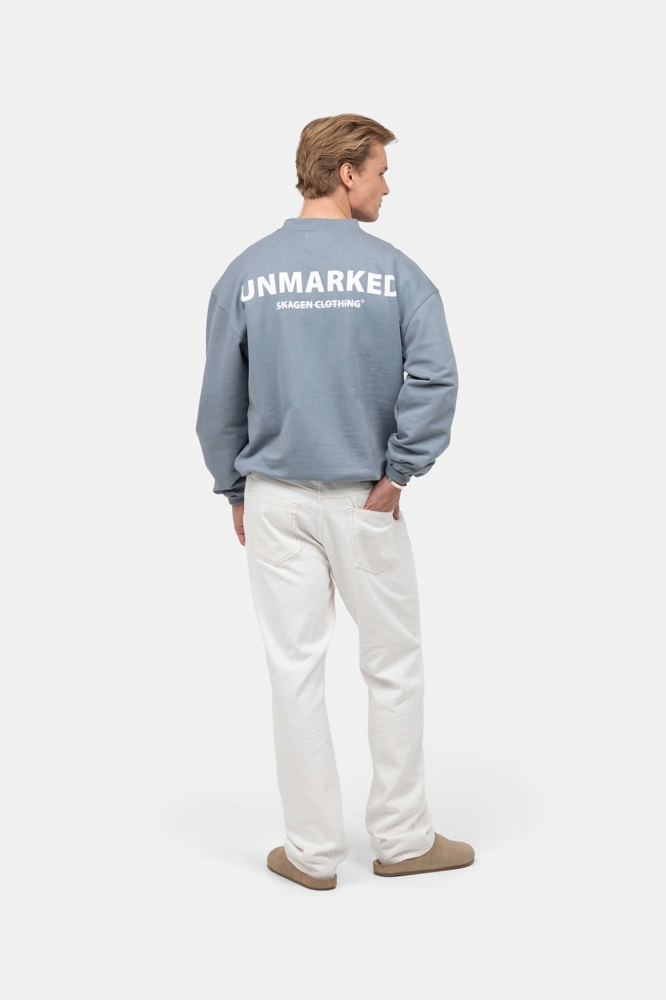 UNMARKED Sweatshirt Blå |  Skagen-clothing.dk
