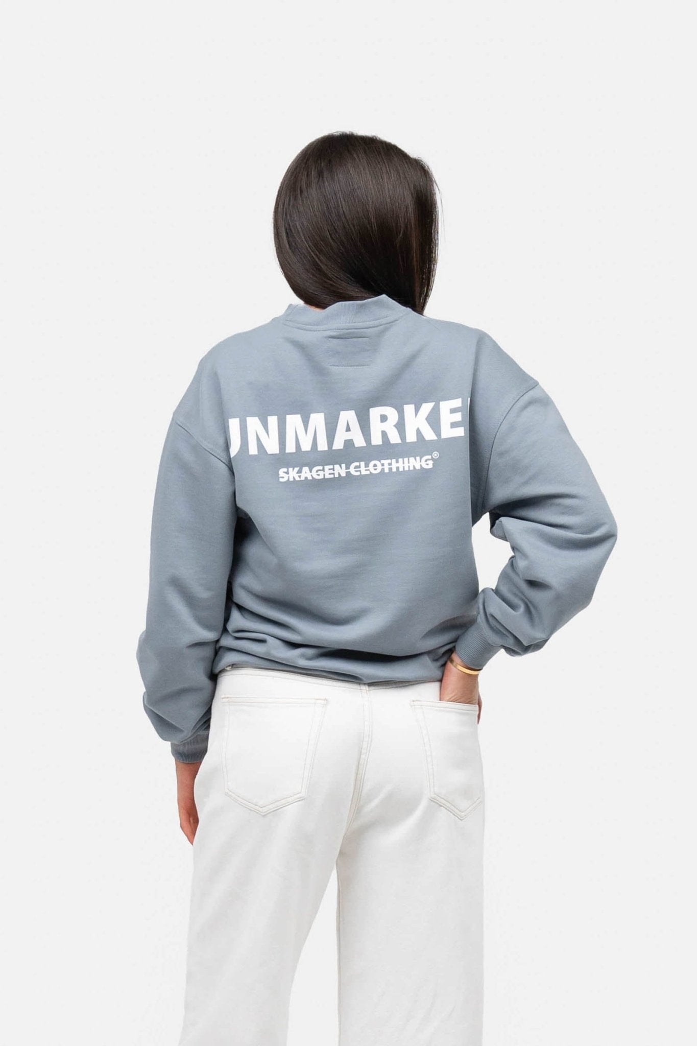 UNMARKED Sweatshirt Blå |  Skagen-clothing.dk
