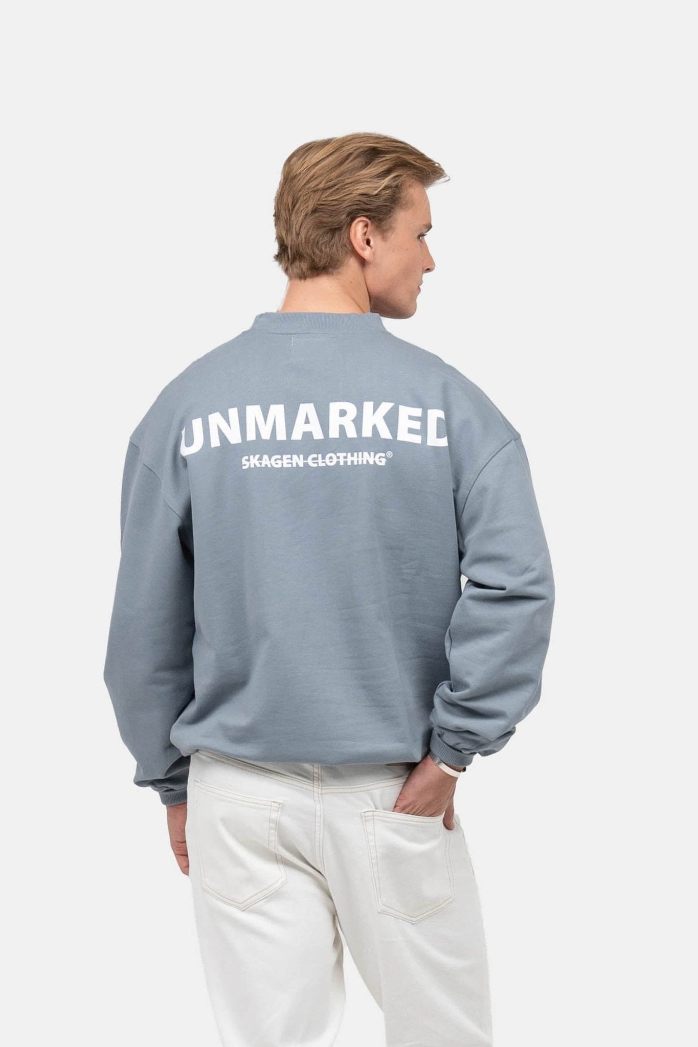 UNMARKED Sweatshirt Blå |  Skagen-clothing.dk