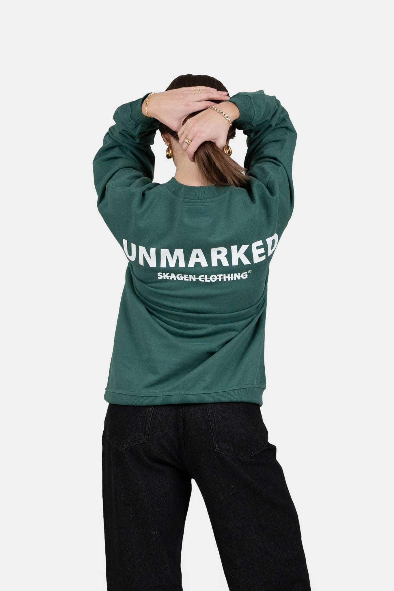 UNMARKED Sweatshirt Grøn |  Skagen-clothing.dk