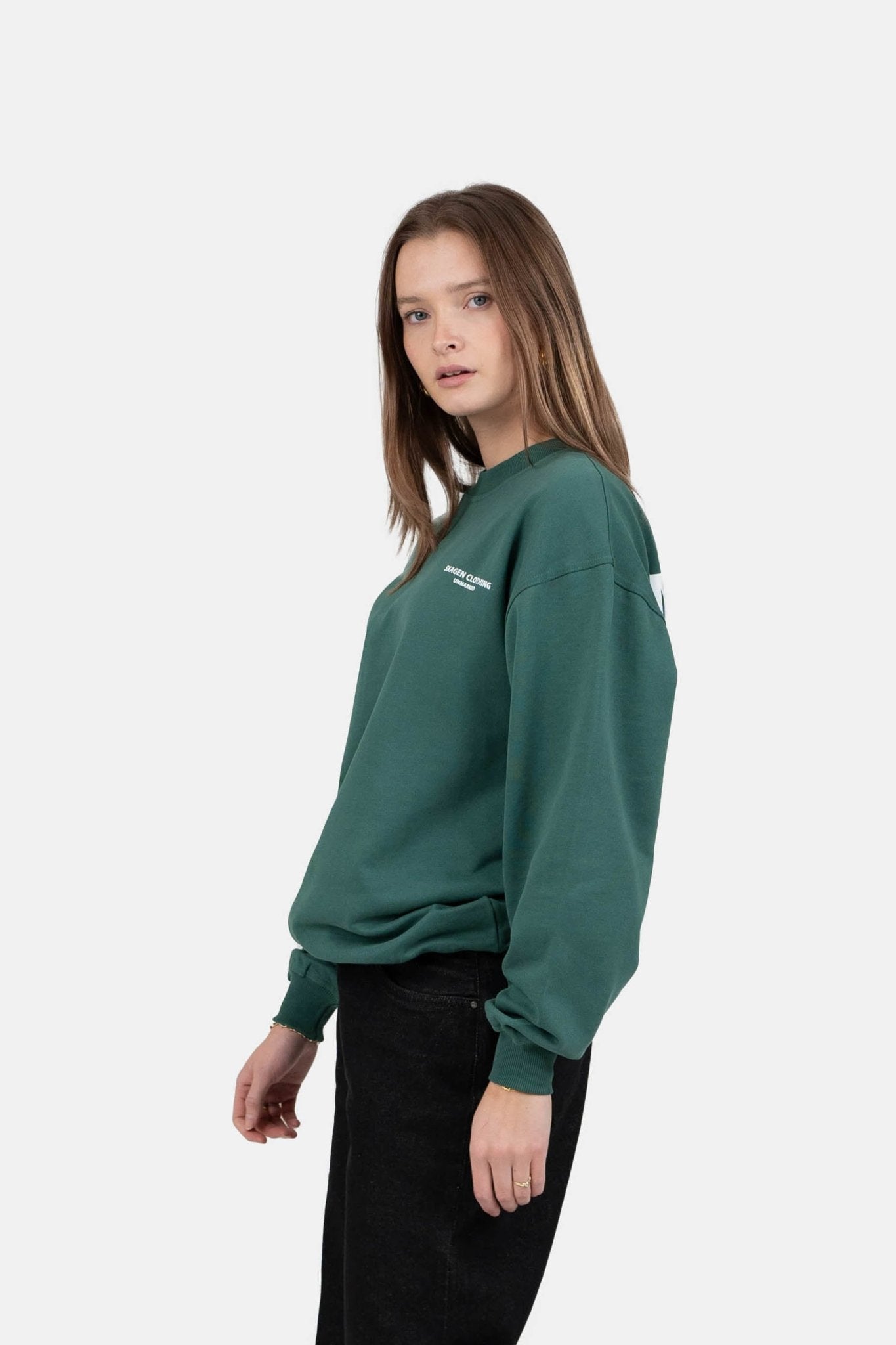 UNMARKED Sweatshirt Grøn |  Skagen-clothing.dk