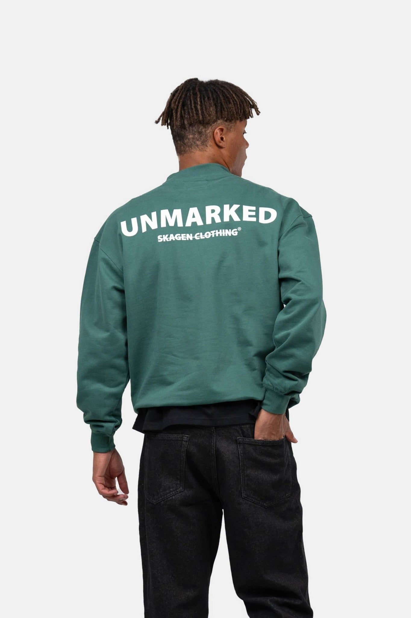 UNMARKED Sweatshirt Grøn |  Skagen-clothing.dk