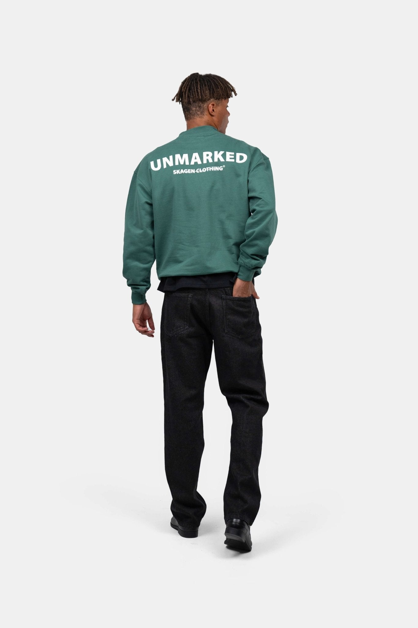 UNMARKED Sweatshirt Grøn |  Skagen-clothing.dk