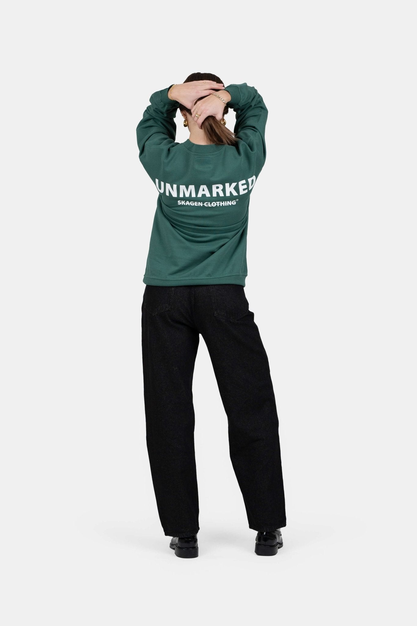 UNMARKED Sweatshirt Grøn |  Skagen-clothing.dk