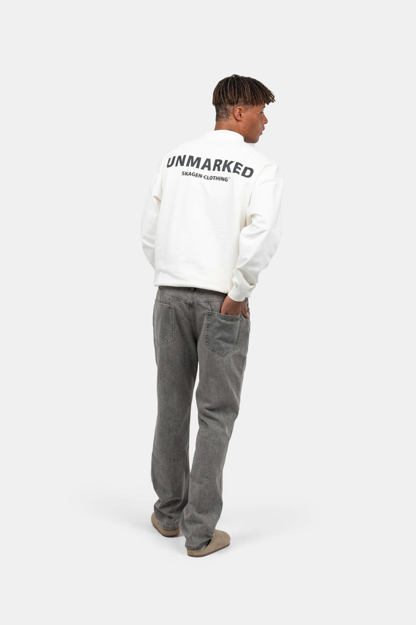 UNMARKED Sweatshirt Hvid |  Skagen-clothing.dk