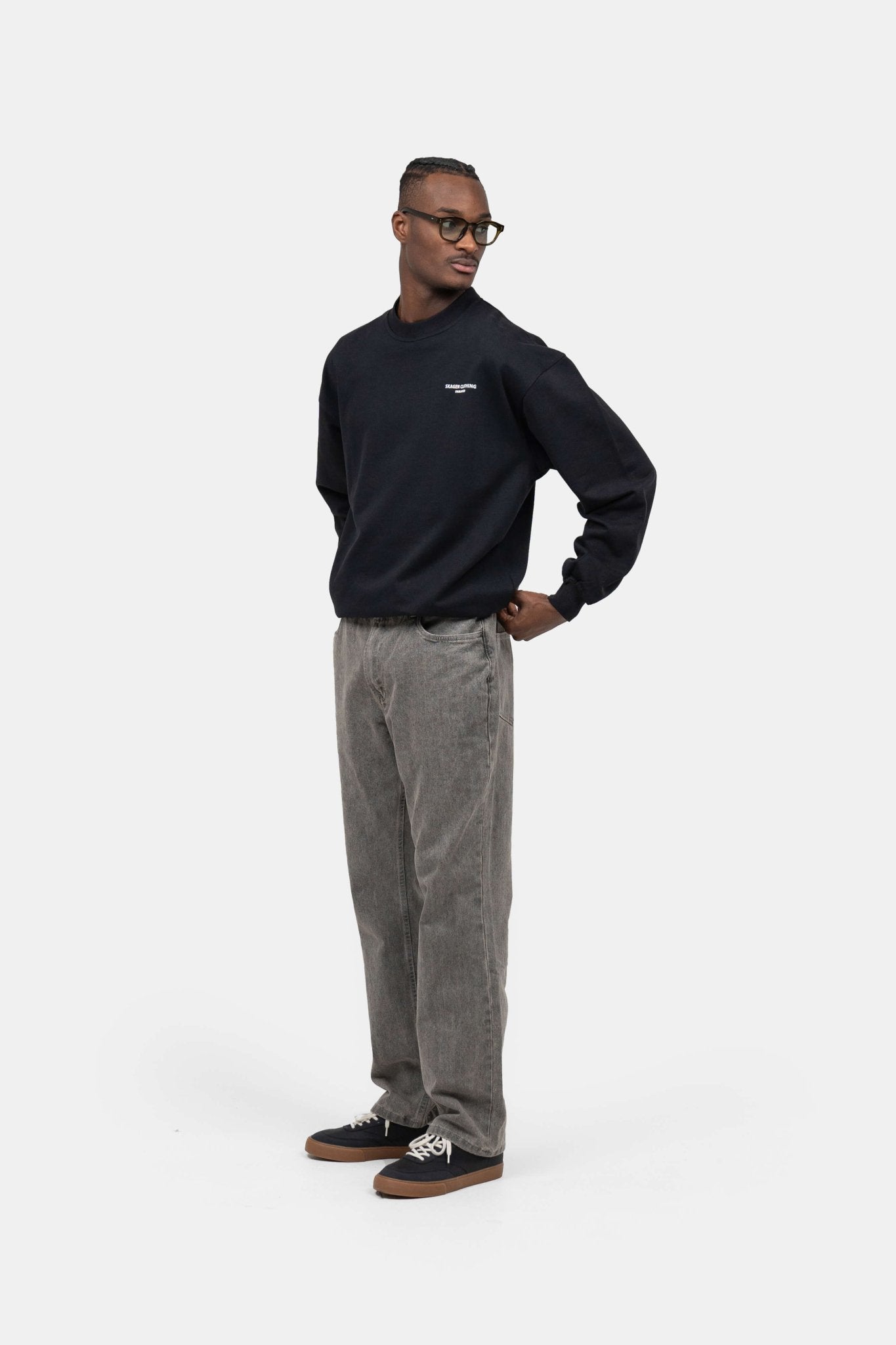 UNMARKED Sweatshirt Sort |  Skagen-clothing.dk