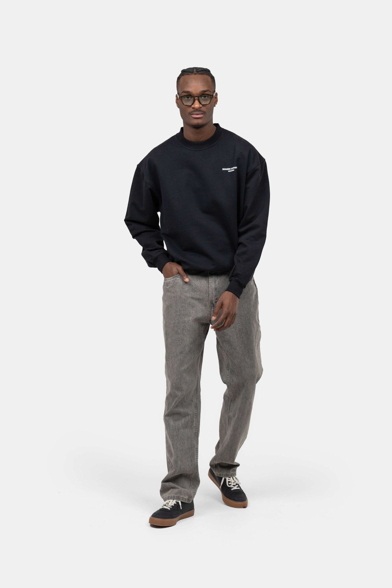 UNMARKED Sweatshirt Sort |  Skagen-clothing.dk