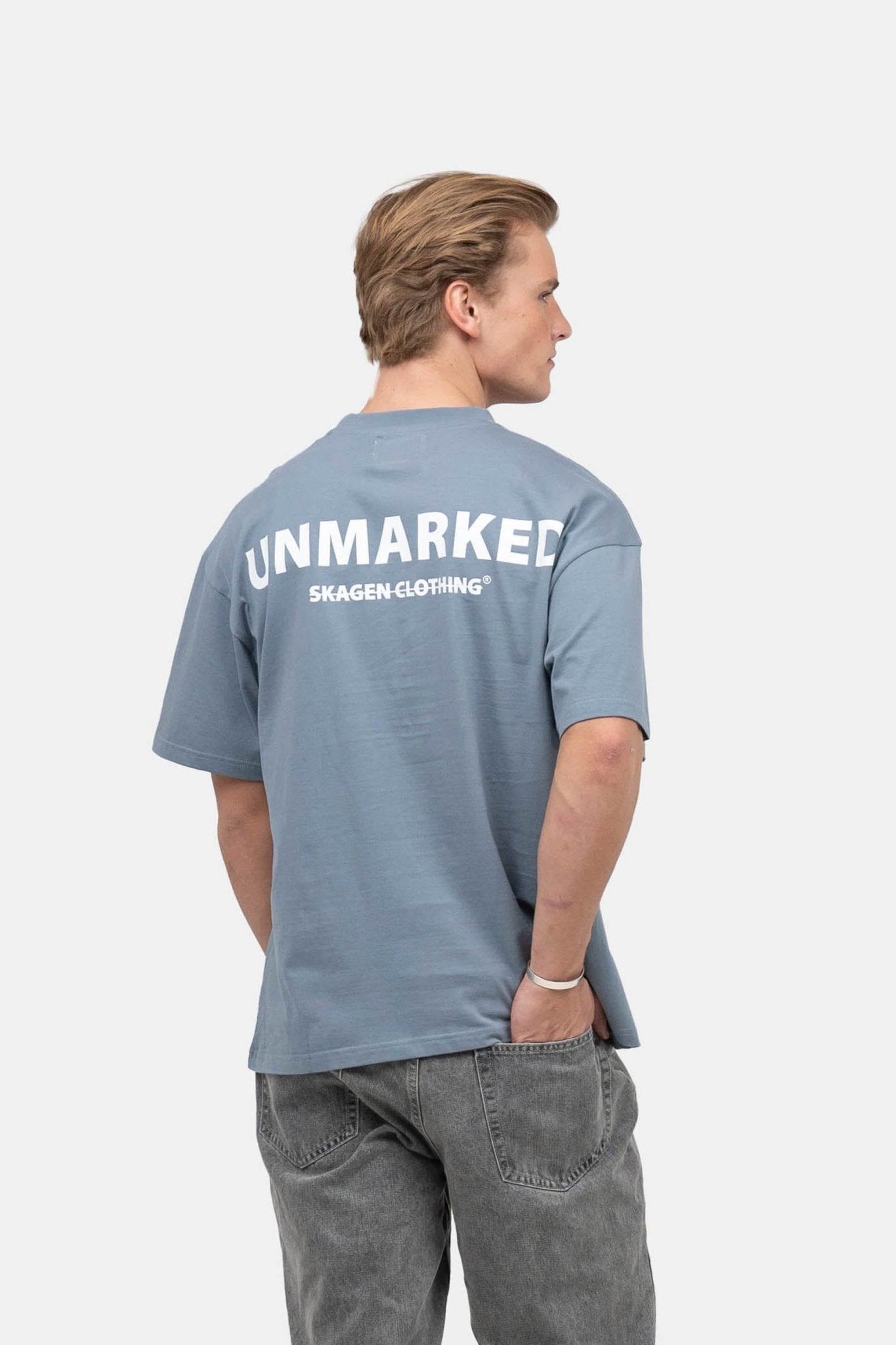 UNMARKED T-shirt Blå |  Skagen-clothing.dk