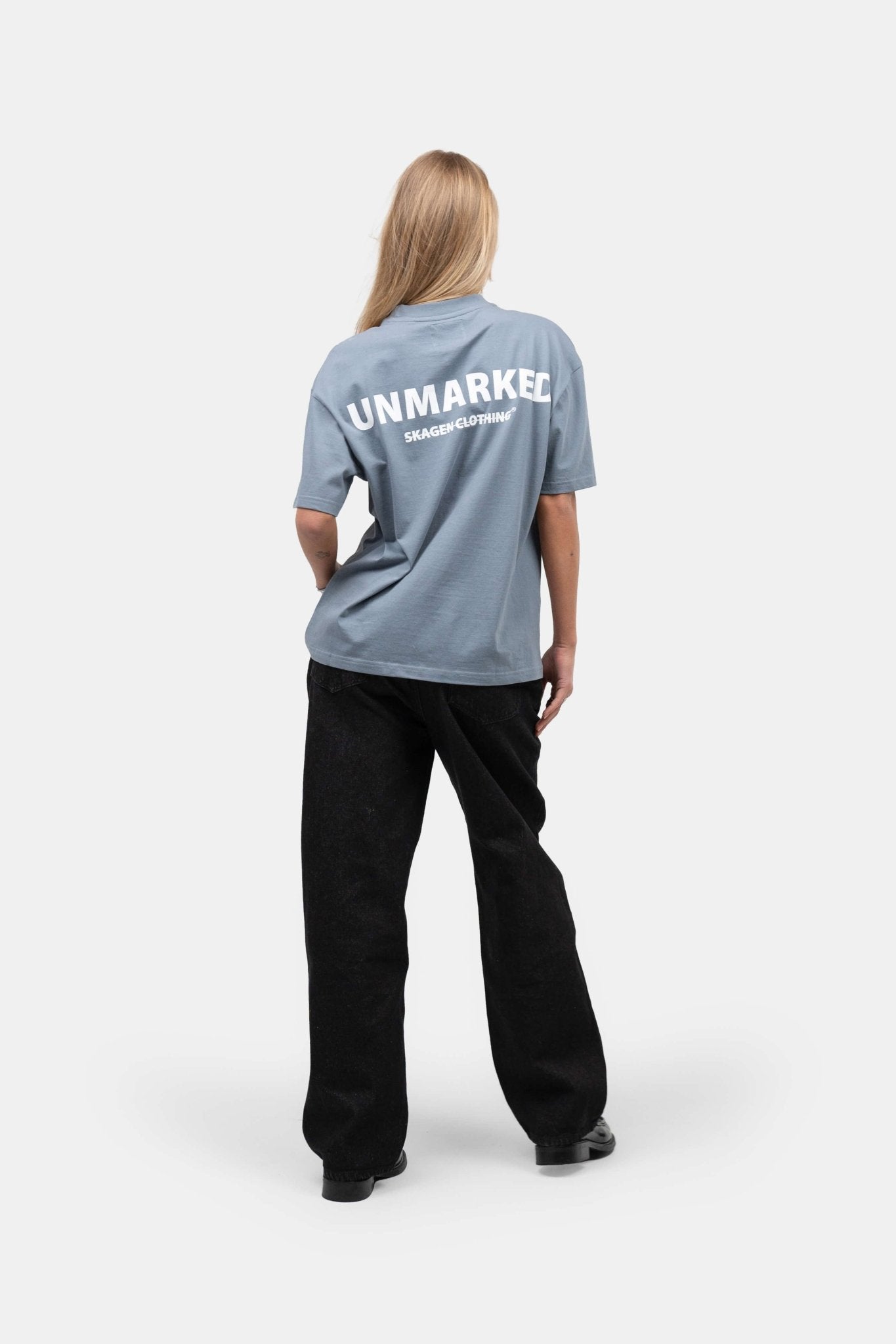 UNMARKED T-shirt Blå |  Skagen-clothing.dk