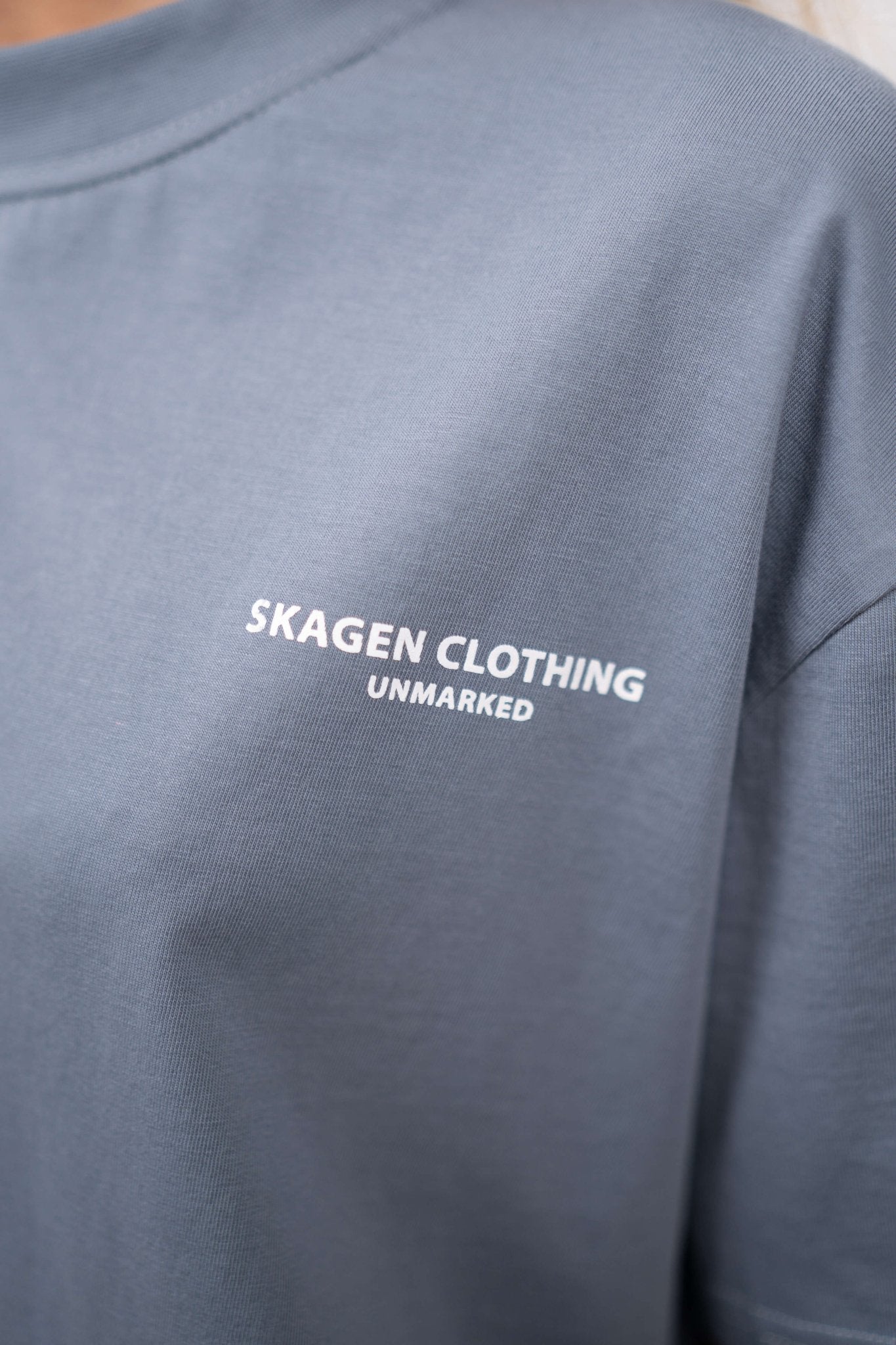 UNMARKED T-shirt Blå |  Skagen-clothing.dk