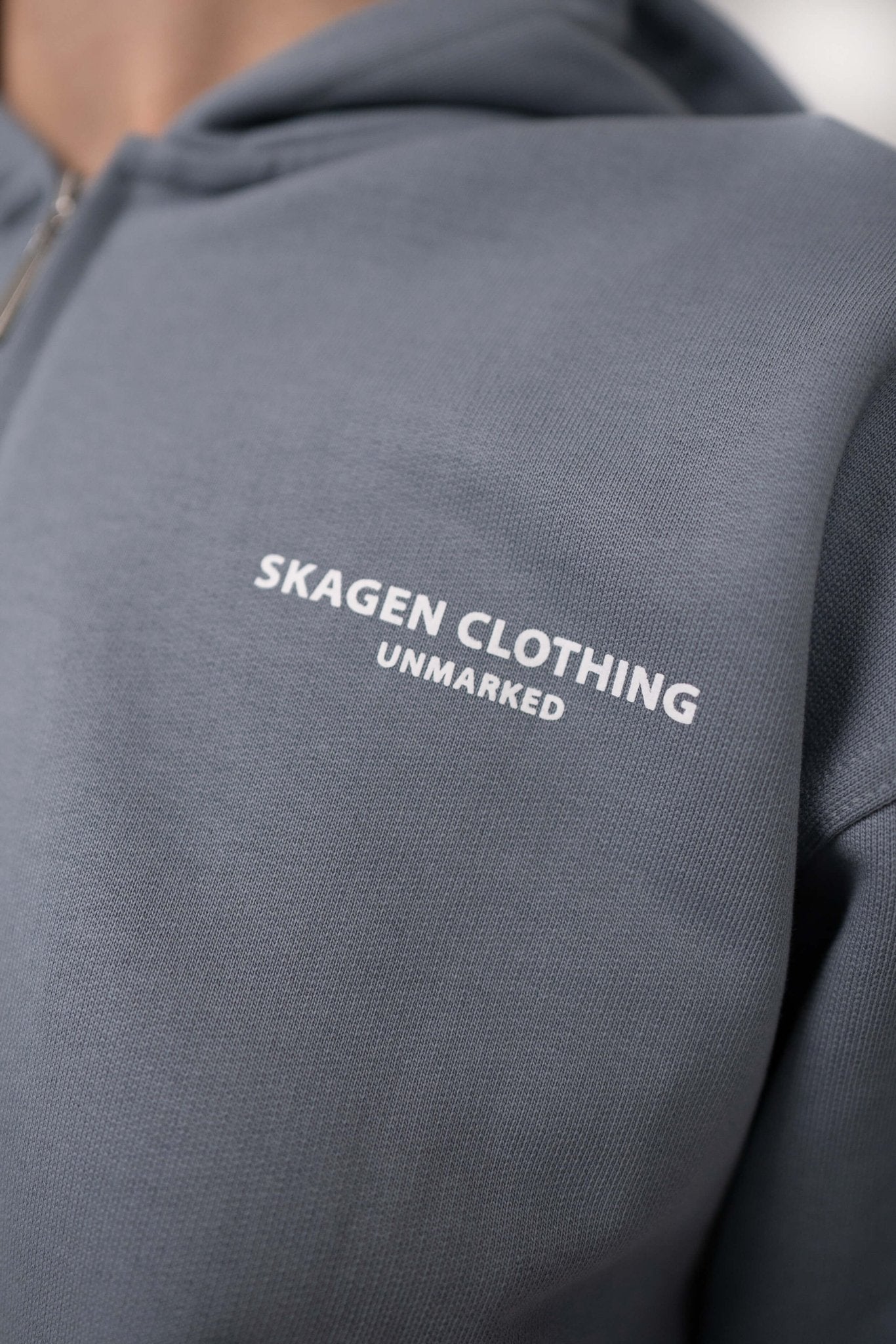 UNMARKED Zip-Hoodie Blå |  Skagen-clothing.dk
