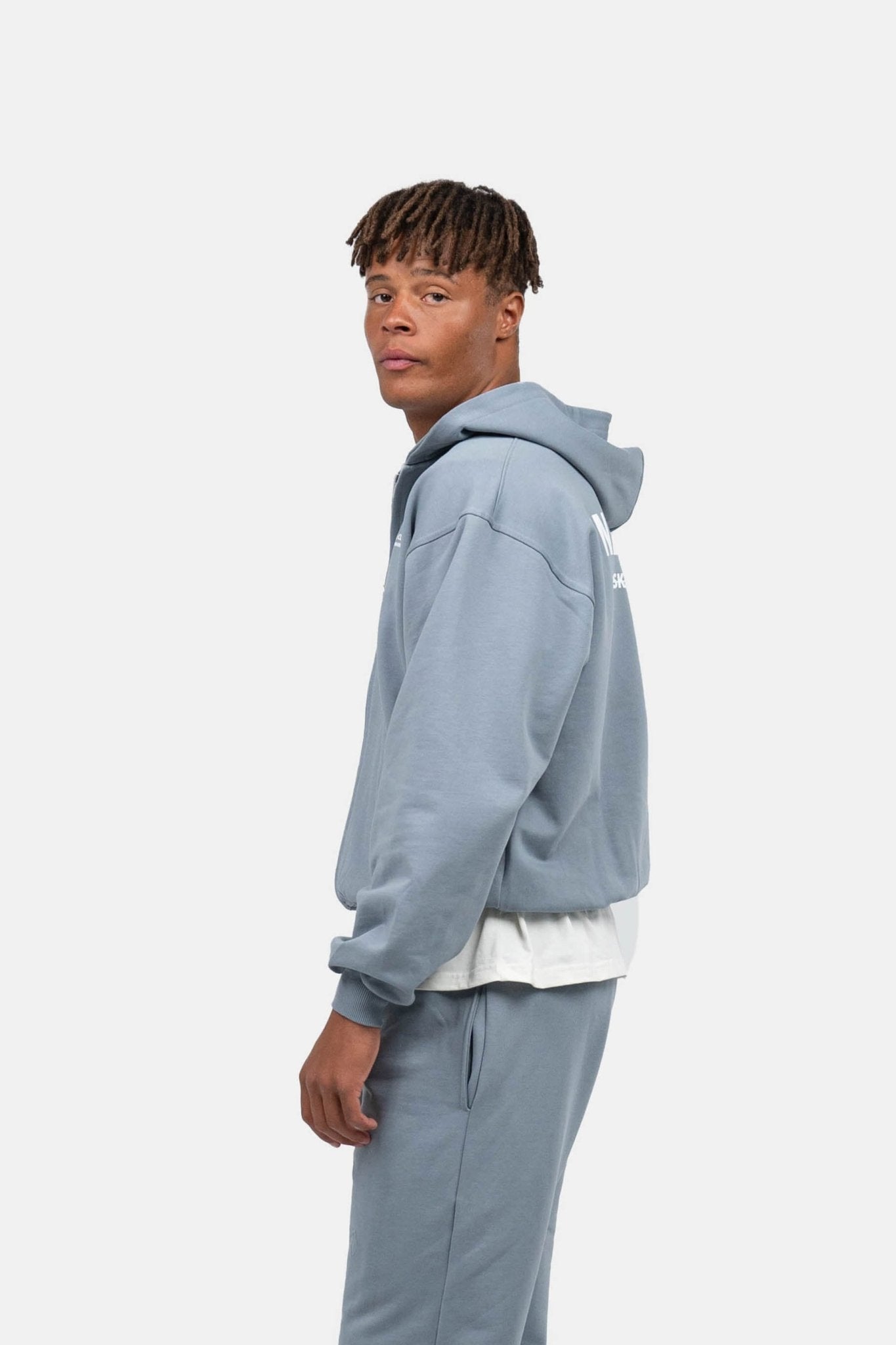 UNMARKED Zip-Hoodie Blå |  Skagen-clothing.dk