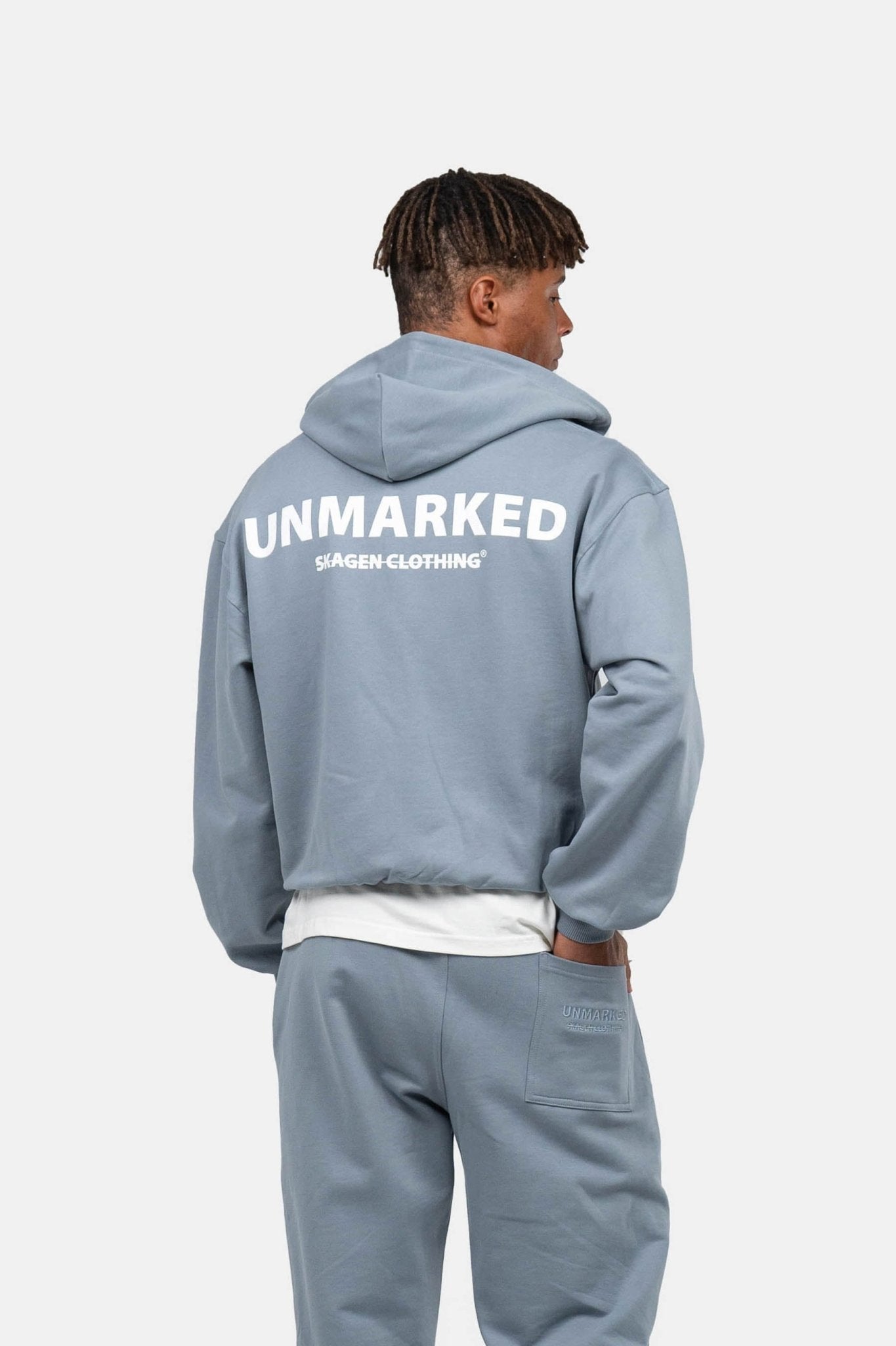 UNMARKED Zip-Hoodie Blå |  Skagen-clothing.dk