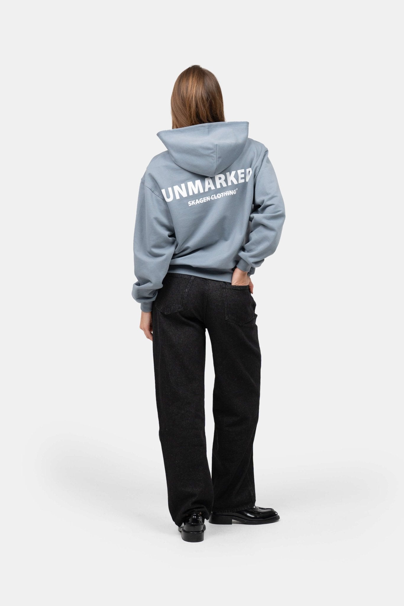 UNMARKED Zip-Hoodie Blå |  Skagen-clothing.dk