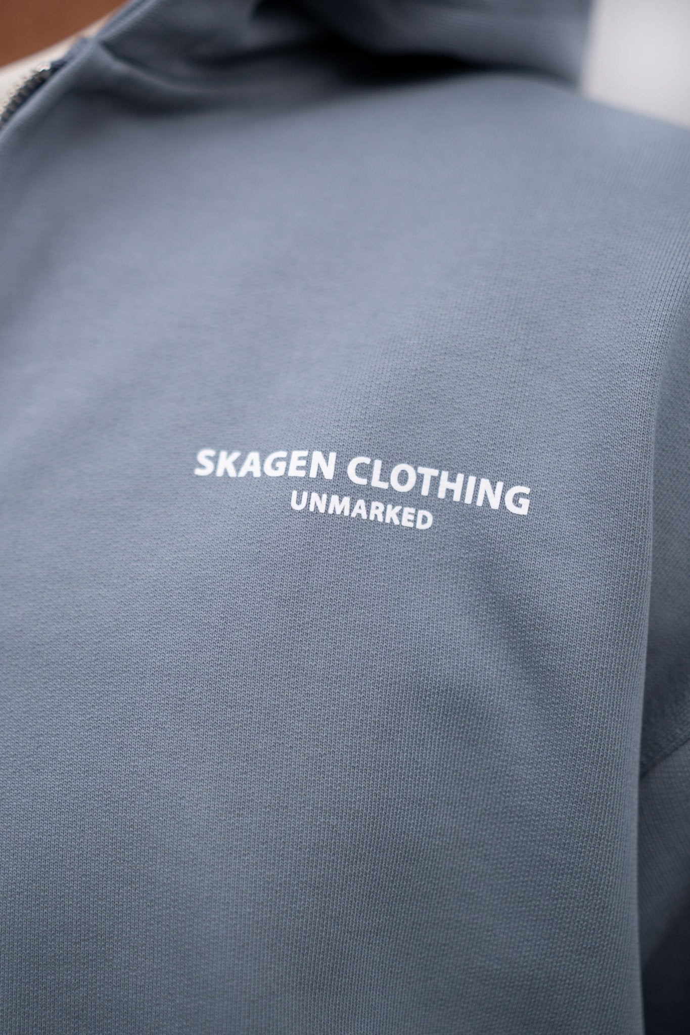 UNMARKED Zip-Hoodie Blå |  Skagen-clothing.dk