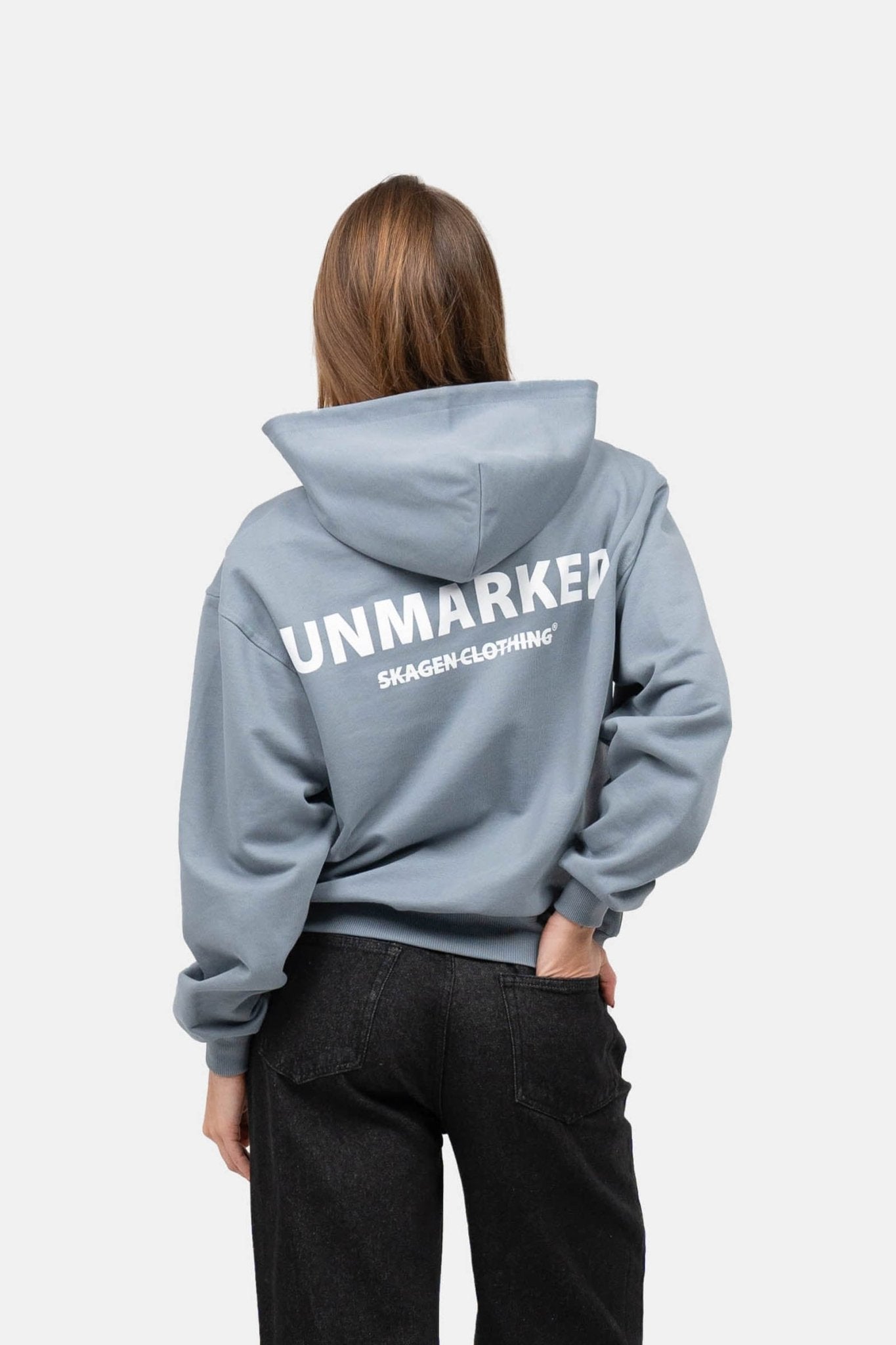 UNMARKED Zip-Hoodie Blå |  Skagen-clothing.dk