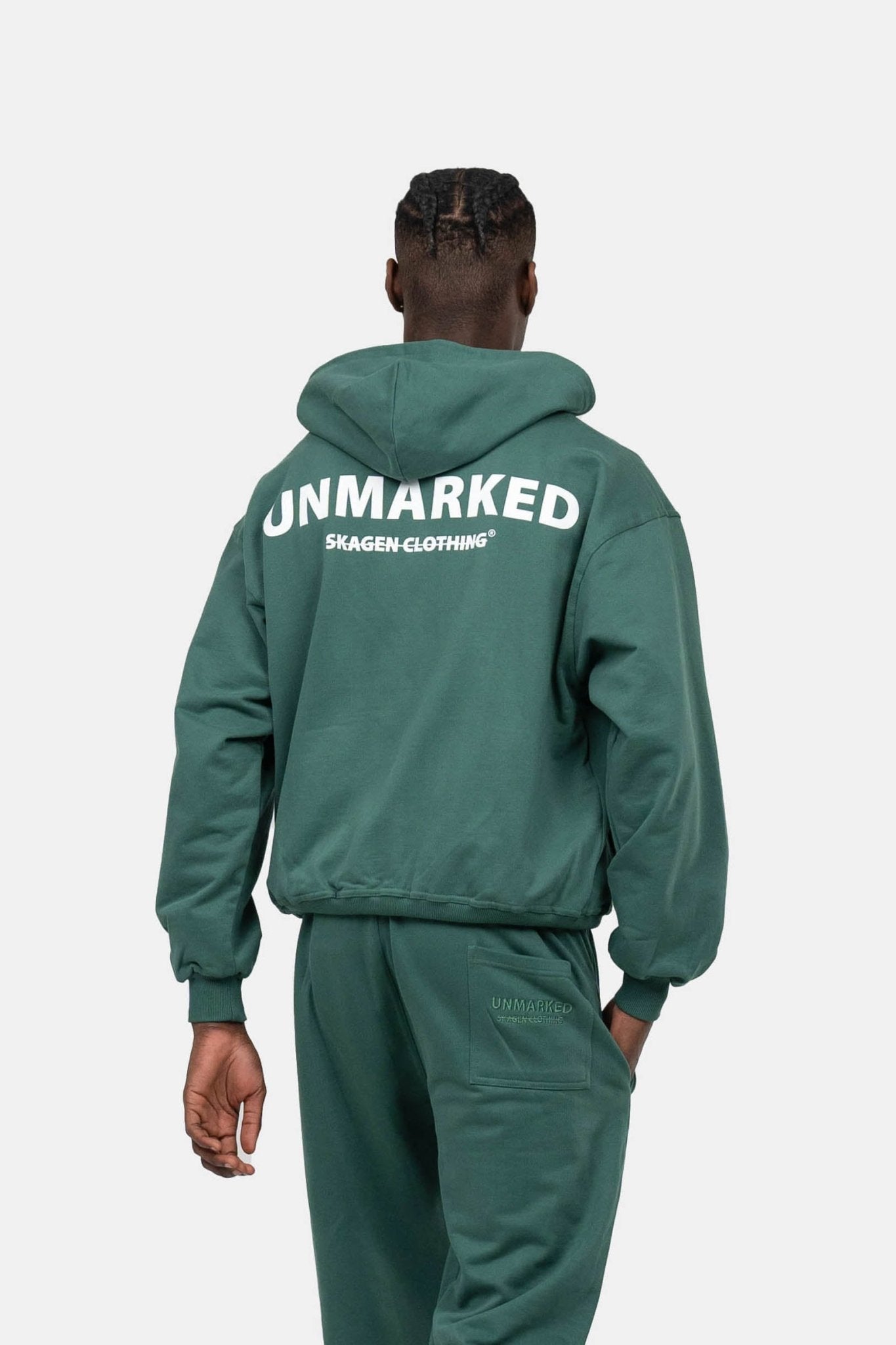 UNMARKED Zip-Hoodie Grøn |  Skagen-clothing.dk