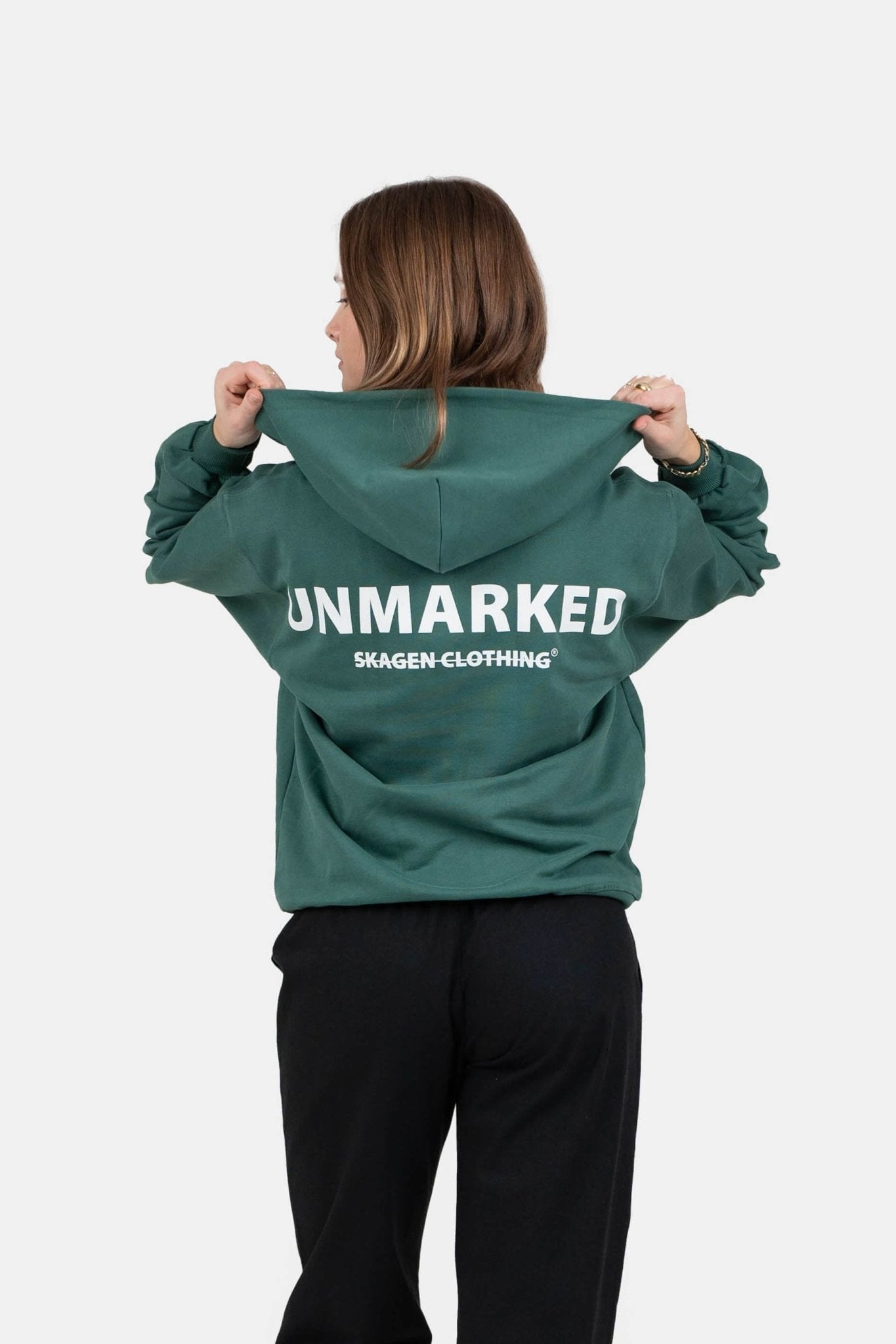 UNMARKED Zip-Hoodie Grøn |  Skagen-clothing.dk