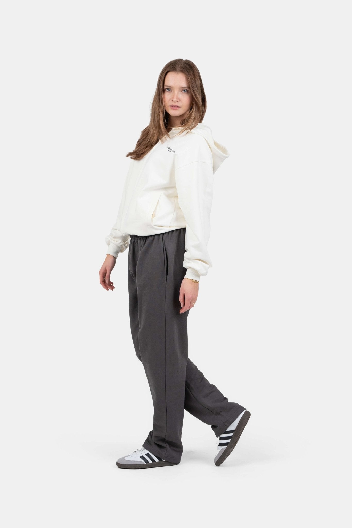 UNMARKED Zip-Hoodie Hvid |  Skagen-clothing.dk