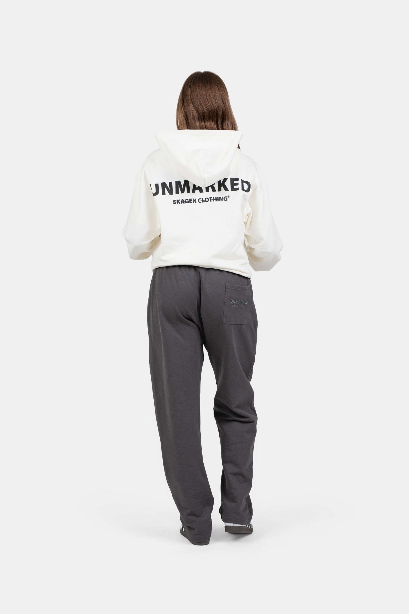 UNMARKED Zip-Hoodie Hvid |  Skagen-clothing.dk