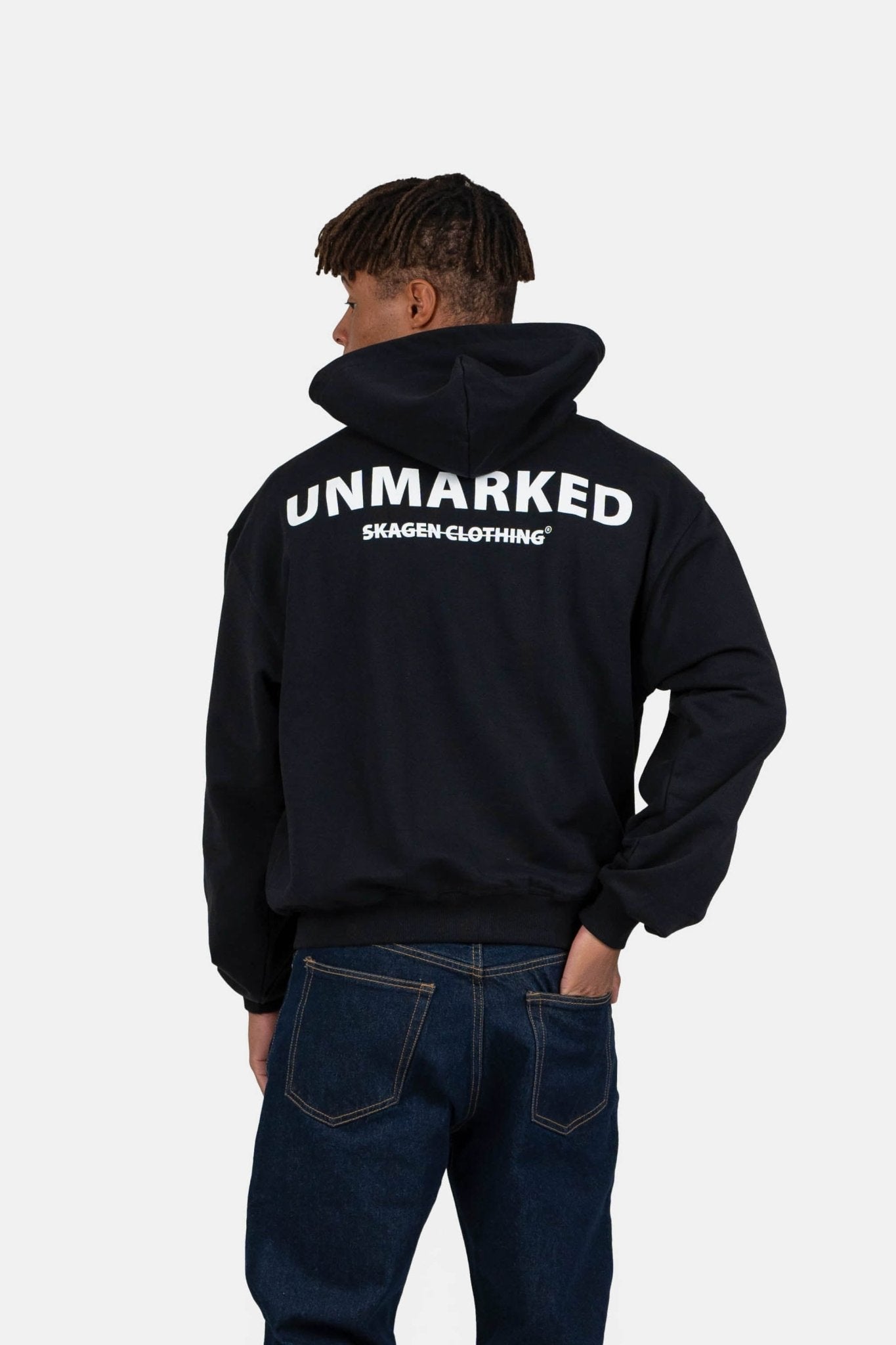 UNMARKED Zip-Hoodie Sort |  Skagen-clothing.dk