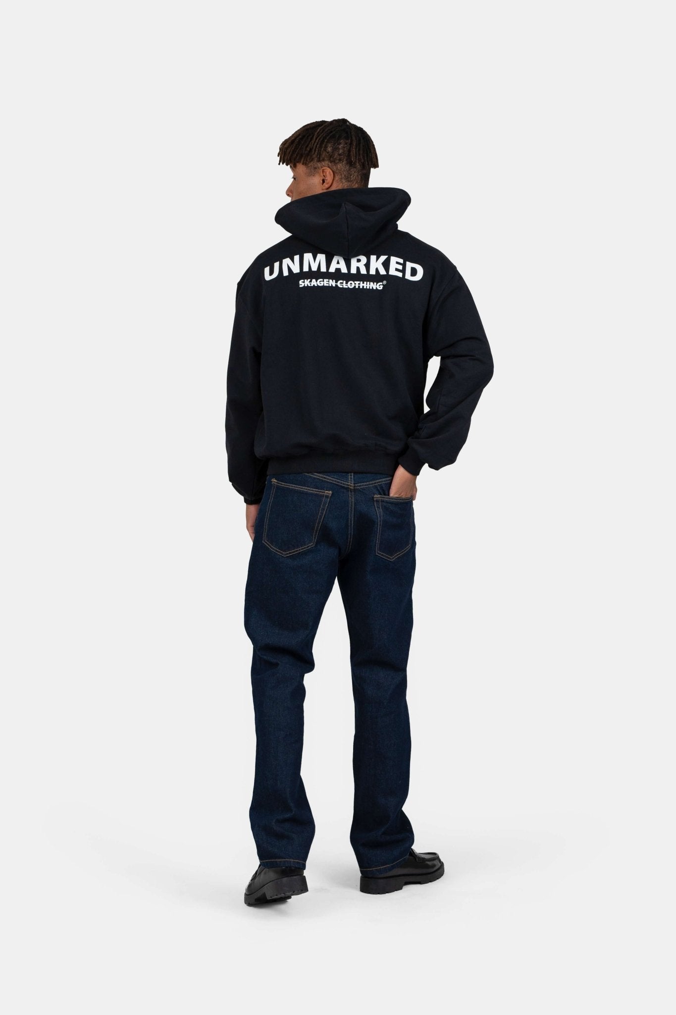 UNMARKED Zip-Hoodie Sort |  Skagen-clothing.dk