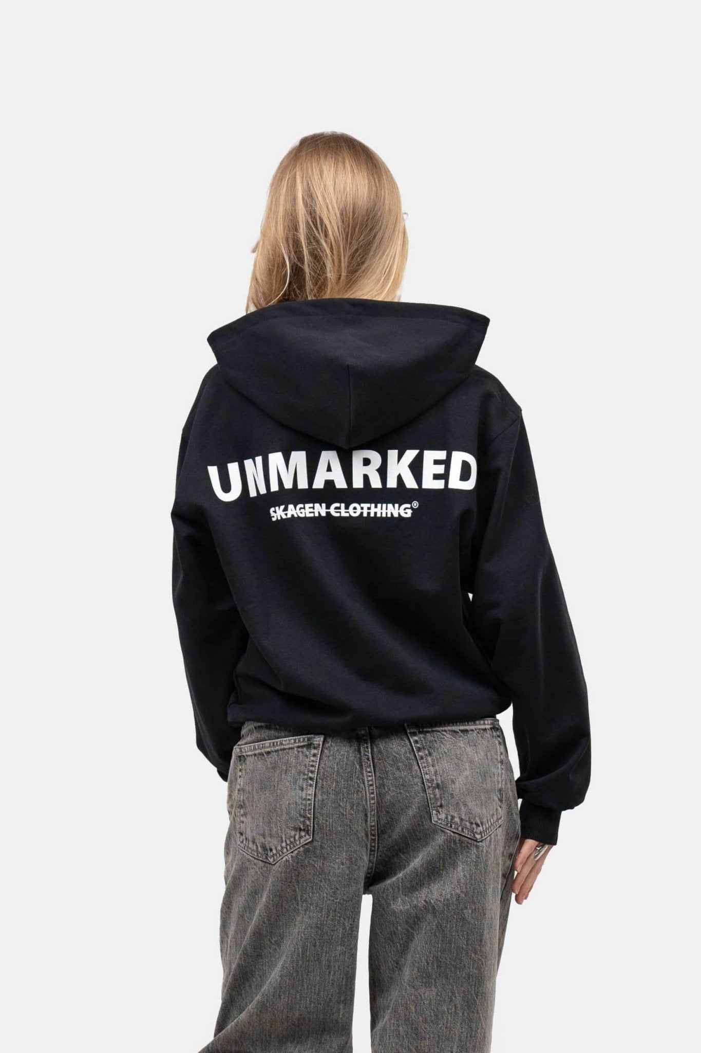 UNMARKED Zip-Hoodie Sort |  Skagen-clothing.dk