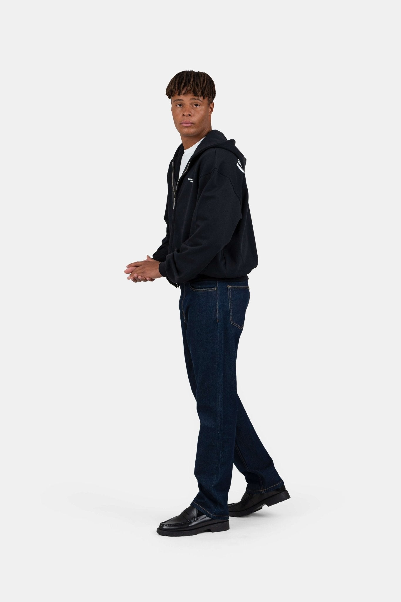 UNMARKED Zip-Hoodie Sort |  Skagen-clothing.dk