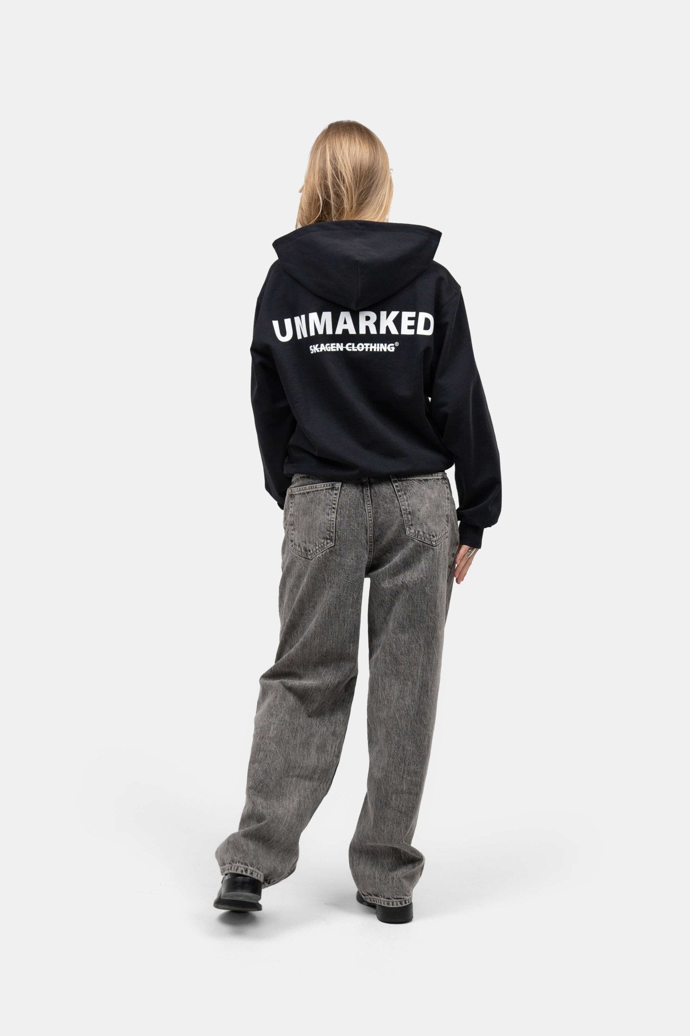 UNMARKED Zip-Hoodie Sort |  Skagen-clothing.dk